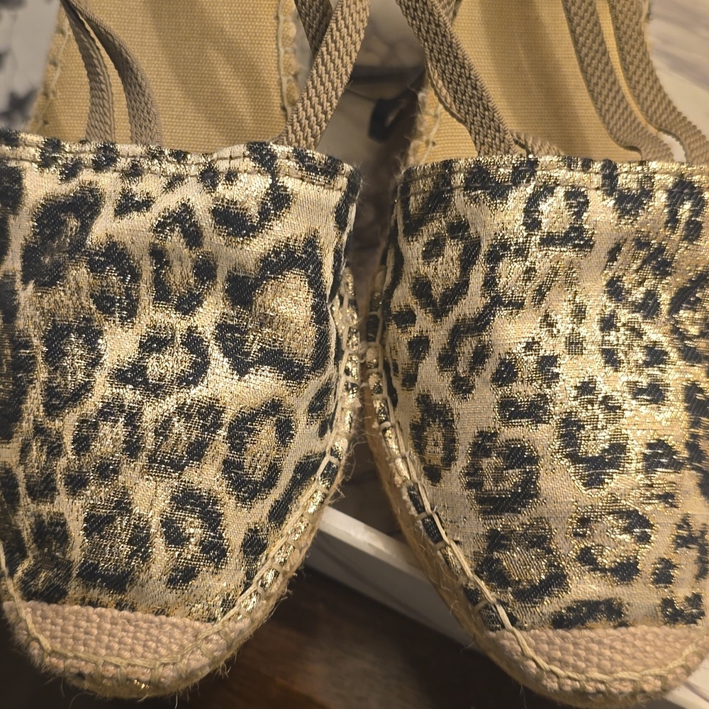 Vidorreta NEW Leopard Print Espadrille Wedge, Sz 40 - Picture 5 of 11